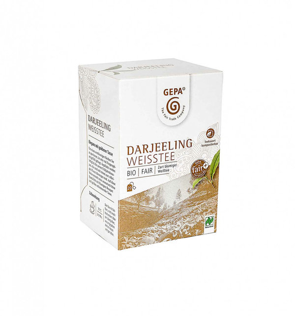 GEPA Weißtee Weißer Tee Darjeeling