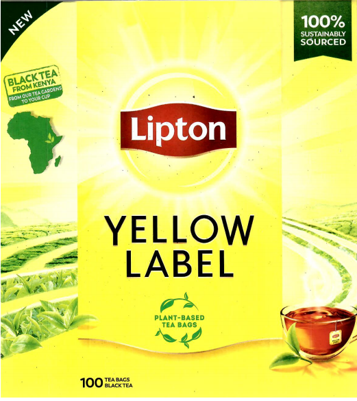 Lipton Yellow Label Schwarzer Tee 100er Pack