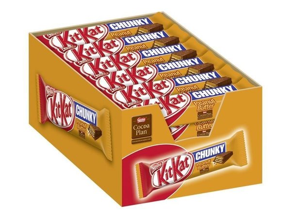 Nestle KitKat Chunky Peanut Butter Schokoriegel 24 Stück