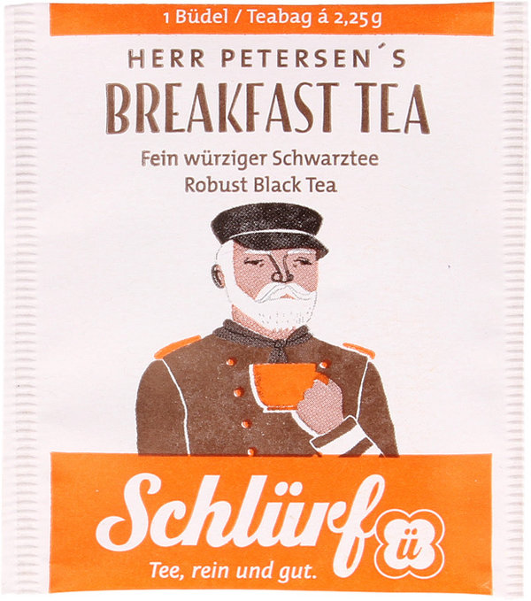 Schlürf Schwarzer Tee Herr Petersen´s Breakfast Büdel