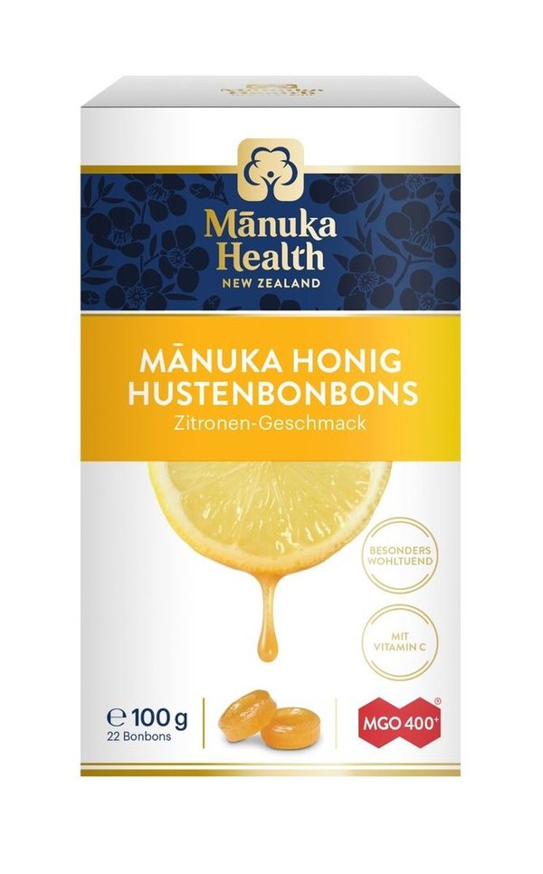 Manuka Health Hustenbonbons mit Manuka Honig MGO 400+ Zitrone 100g