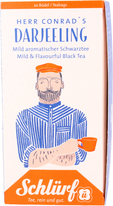 Schlürf Schwarzer Tee Herr Conrads Darjeeling