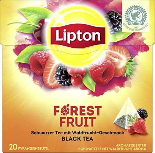 Lipton Forest Fruit Schwarzer Tee Waldfruchtgeschmack