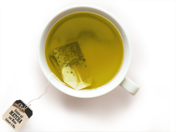 Goldmännchen Tee Grüntee Matcha und Minze